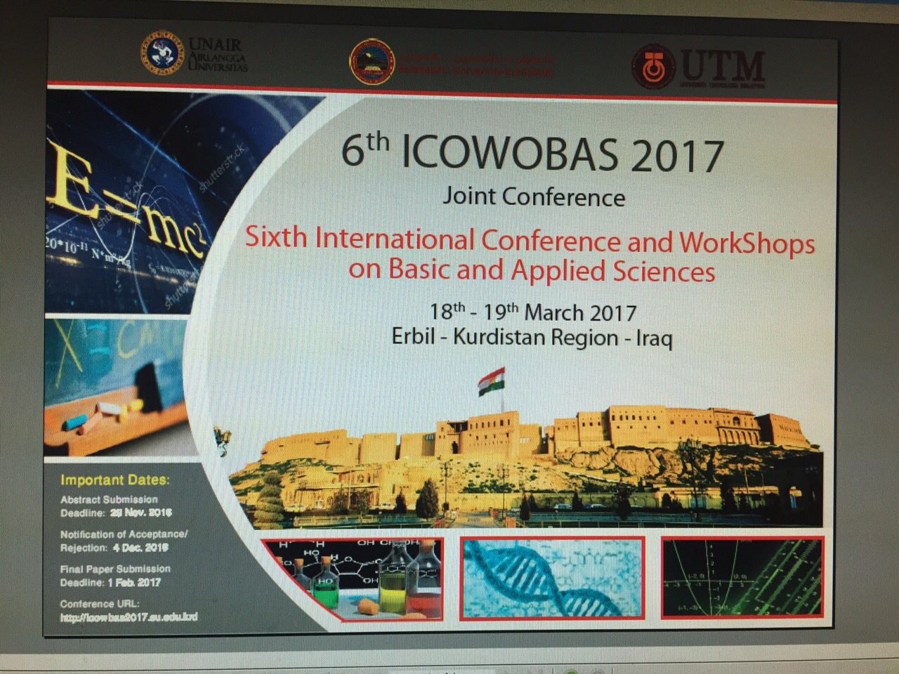 Tishk International University |  International Conference and Workshop on Basic and Applied Sciences